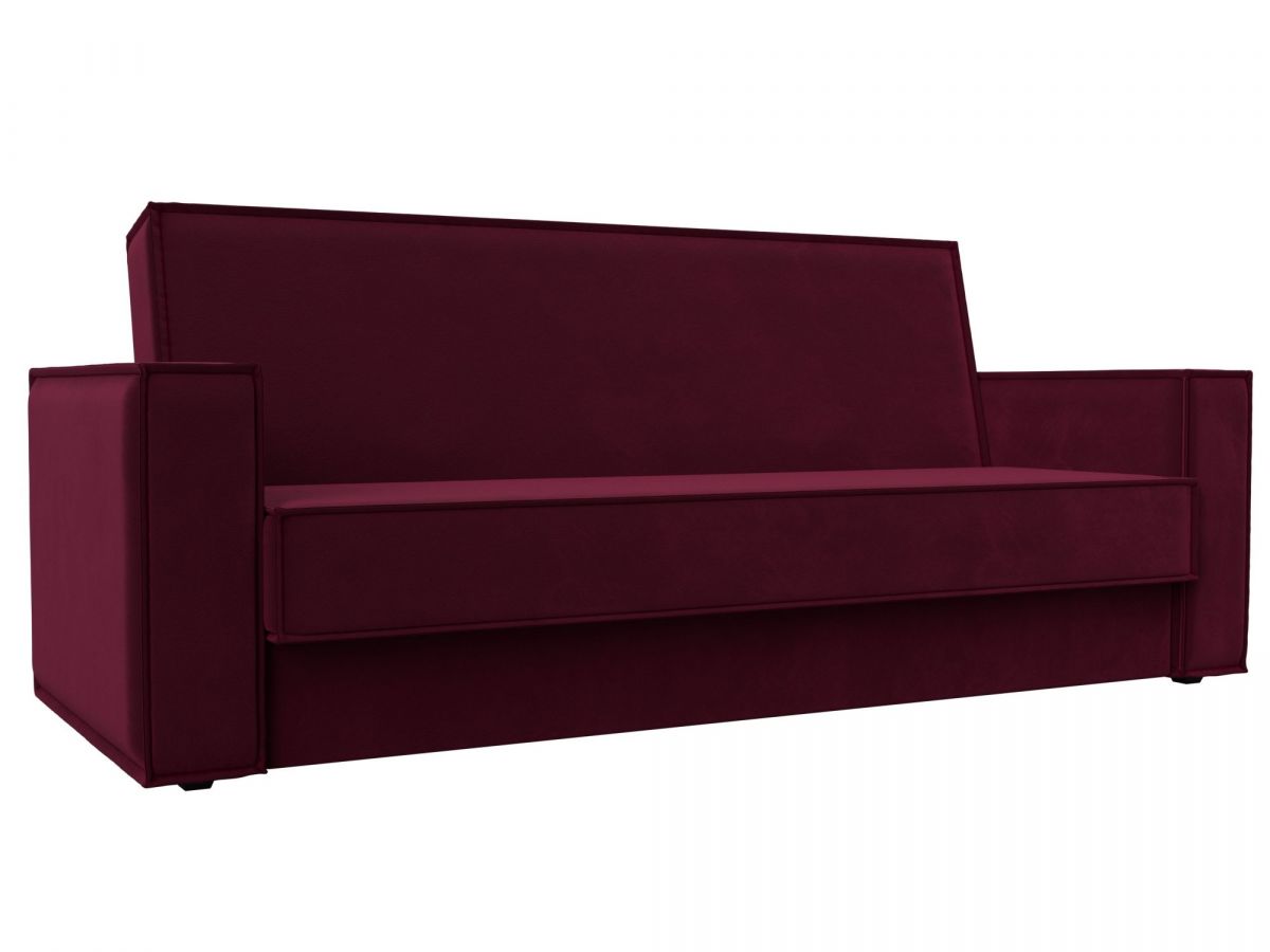 122046 Диван-книжка Куба | микровельвет | бордовый