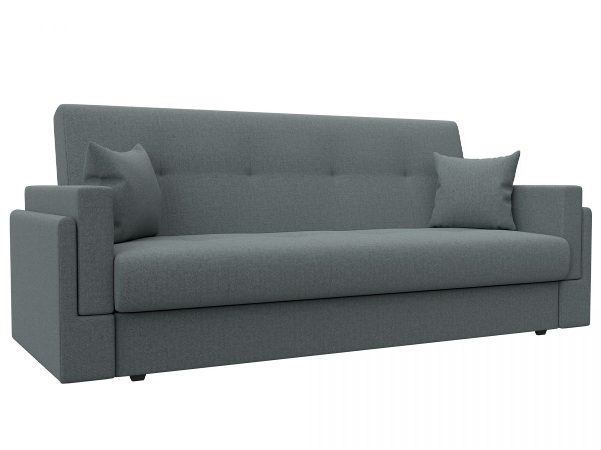 124981 Диван-книжка Лига-015 | рогожка | амур серый