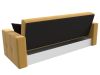 117701 Диван-книжка Лига-016 | микровельвет | желтый, коричневый - 8