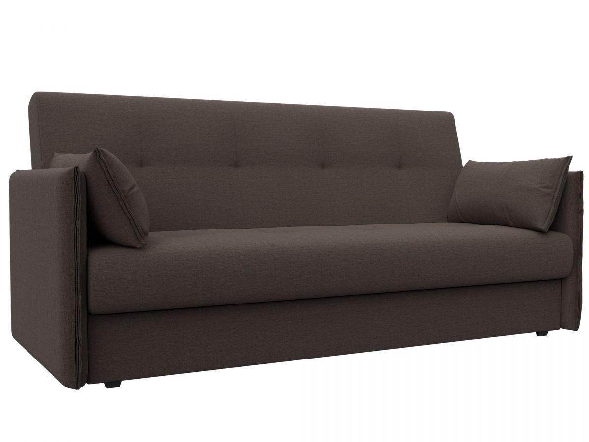 124985 Диван-книжка Лига-018 | рогожка | амур коричневый