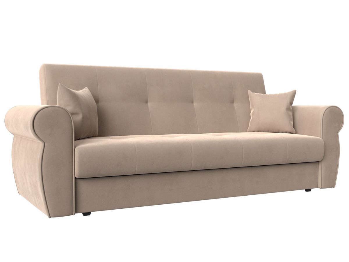 118333 Диван-книжка Лига-019 | велюр | бежевый