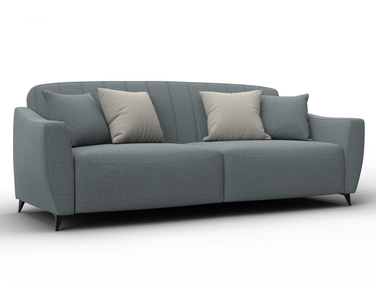 132564 Диван-книжка Лига-095 НПБ | рогожка | серый