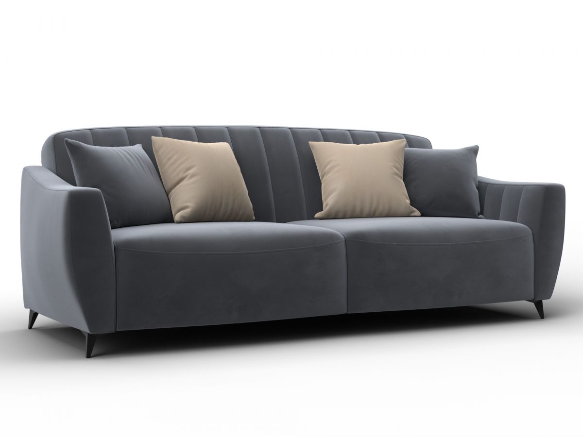 132534 Диван-книжка Лига-095 НПБ | велюр | серый