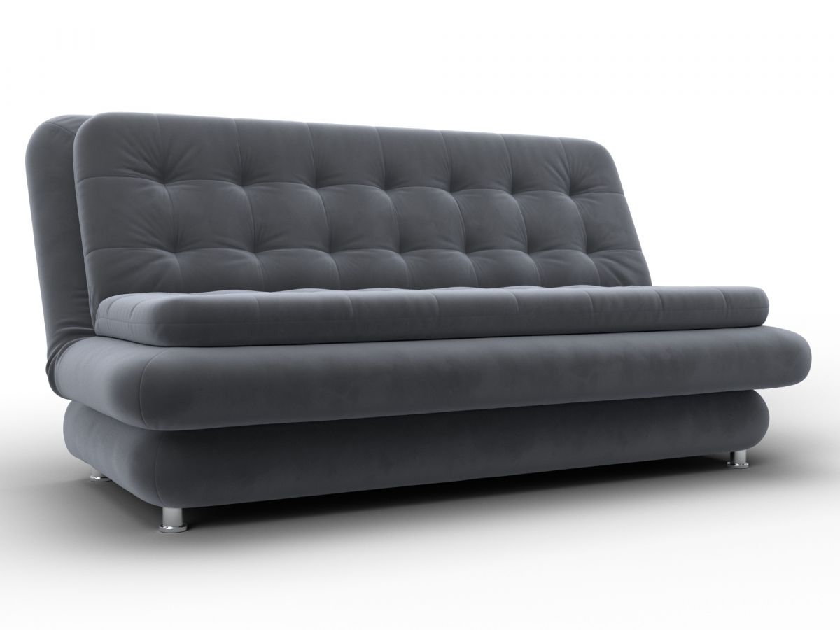 137618 Диван-книжка Лига-123 | велюр | seven 17 серый