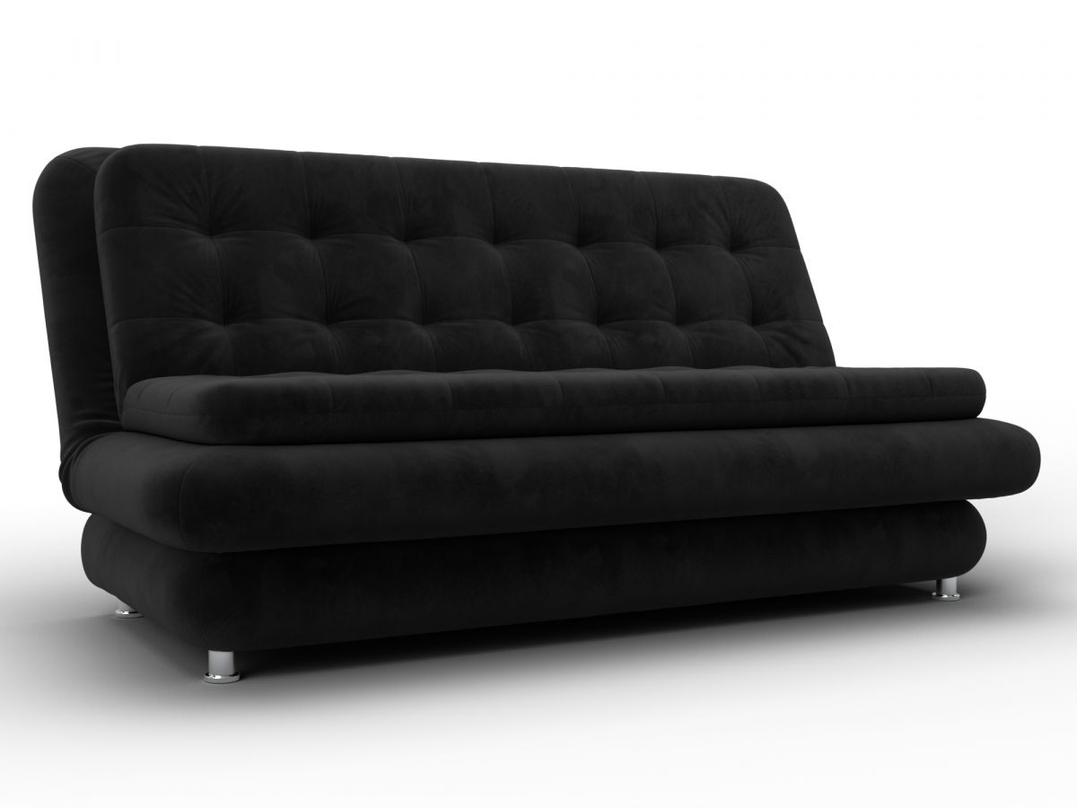 137620 Диван-книжка Лига-123 | велюр | seven 35 черный