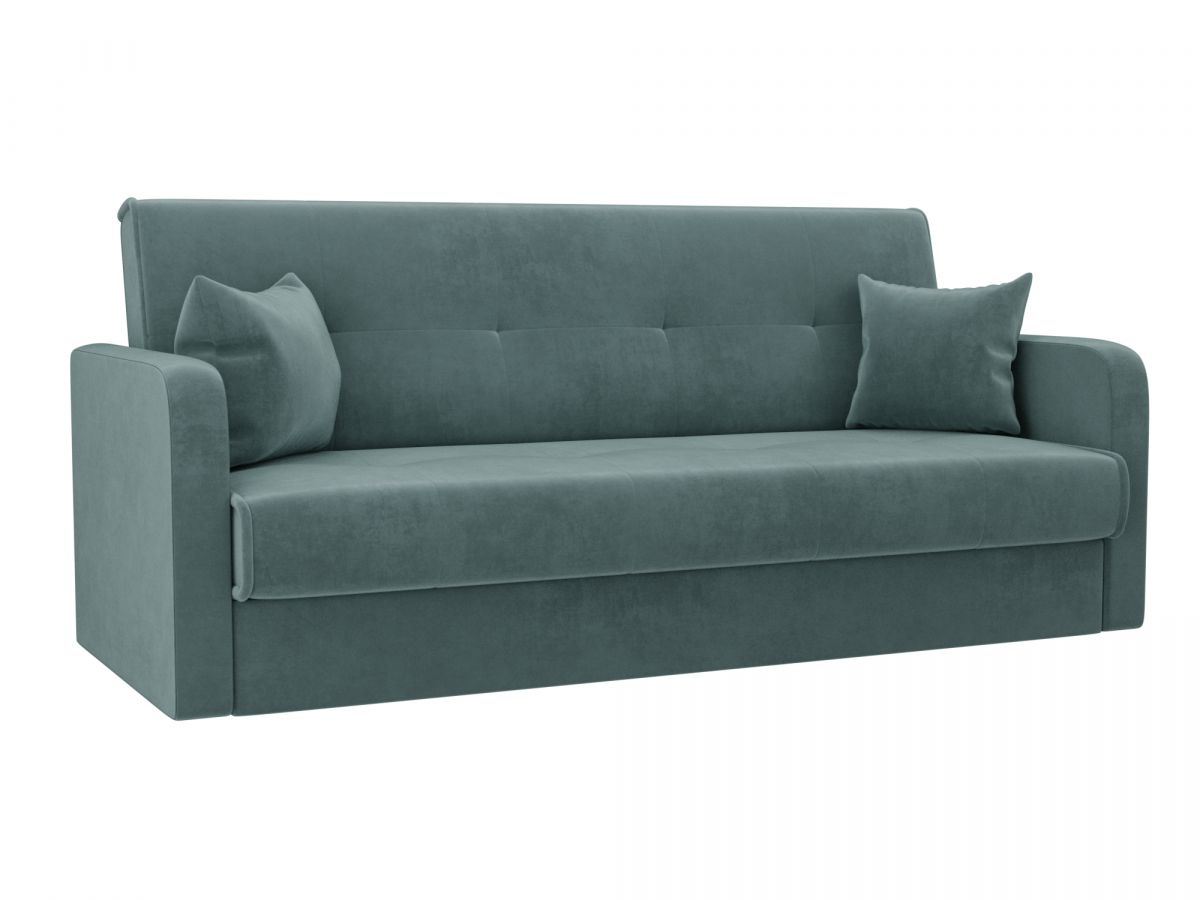 103071 Диван-книжка Надежда | велюр | бирюзовый