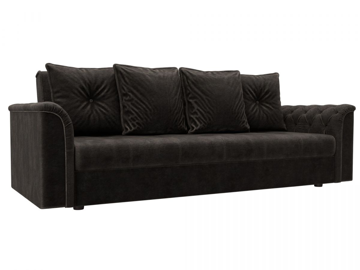 127185 Диван-книжка Сиеста | велюр | brut 17 коричневый