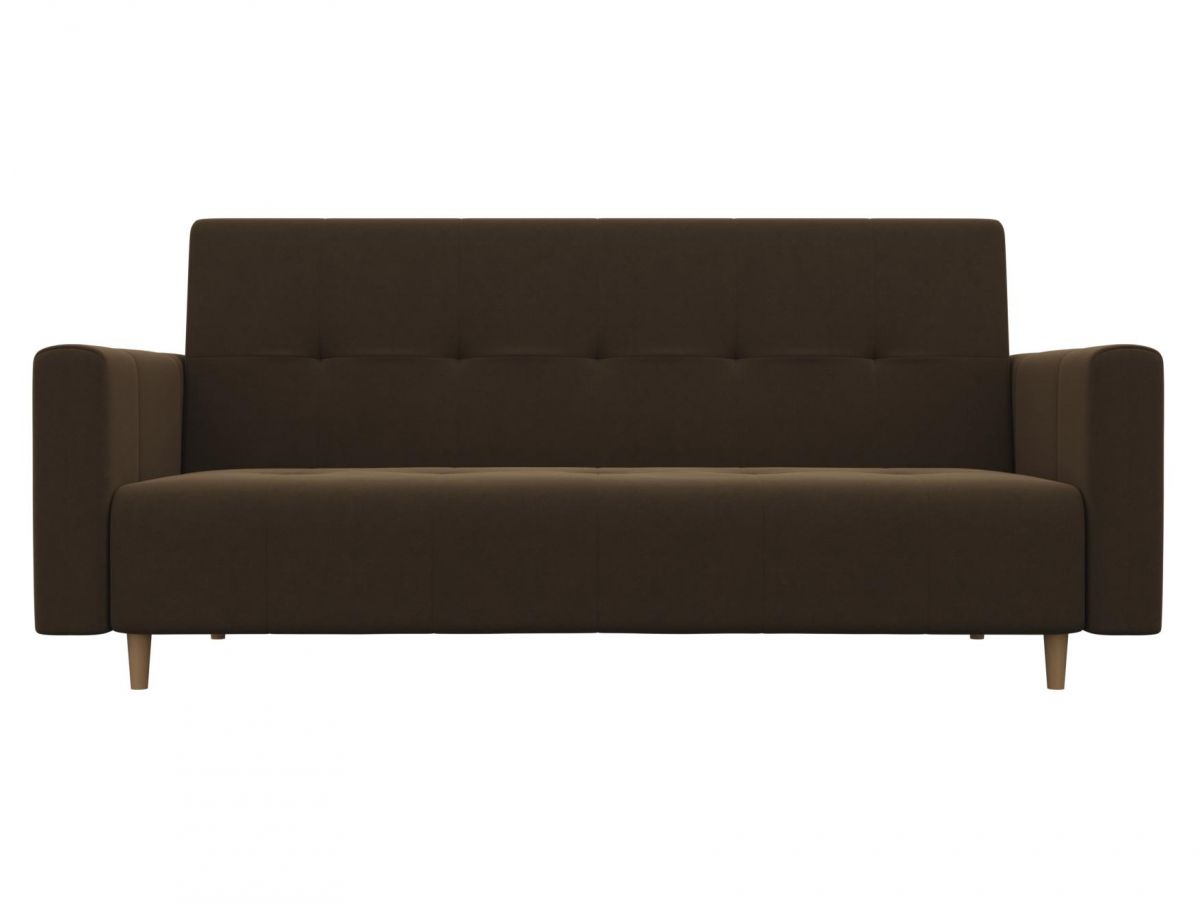 108722 Диван-книжка Вест | микровельвет | коричневый