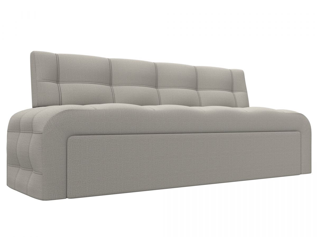 123861 Диван кухонный прямой Люксор | рогожка | амур бежевый