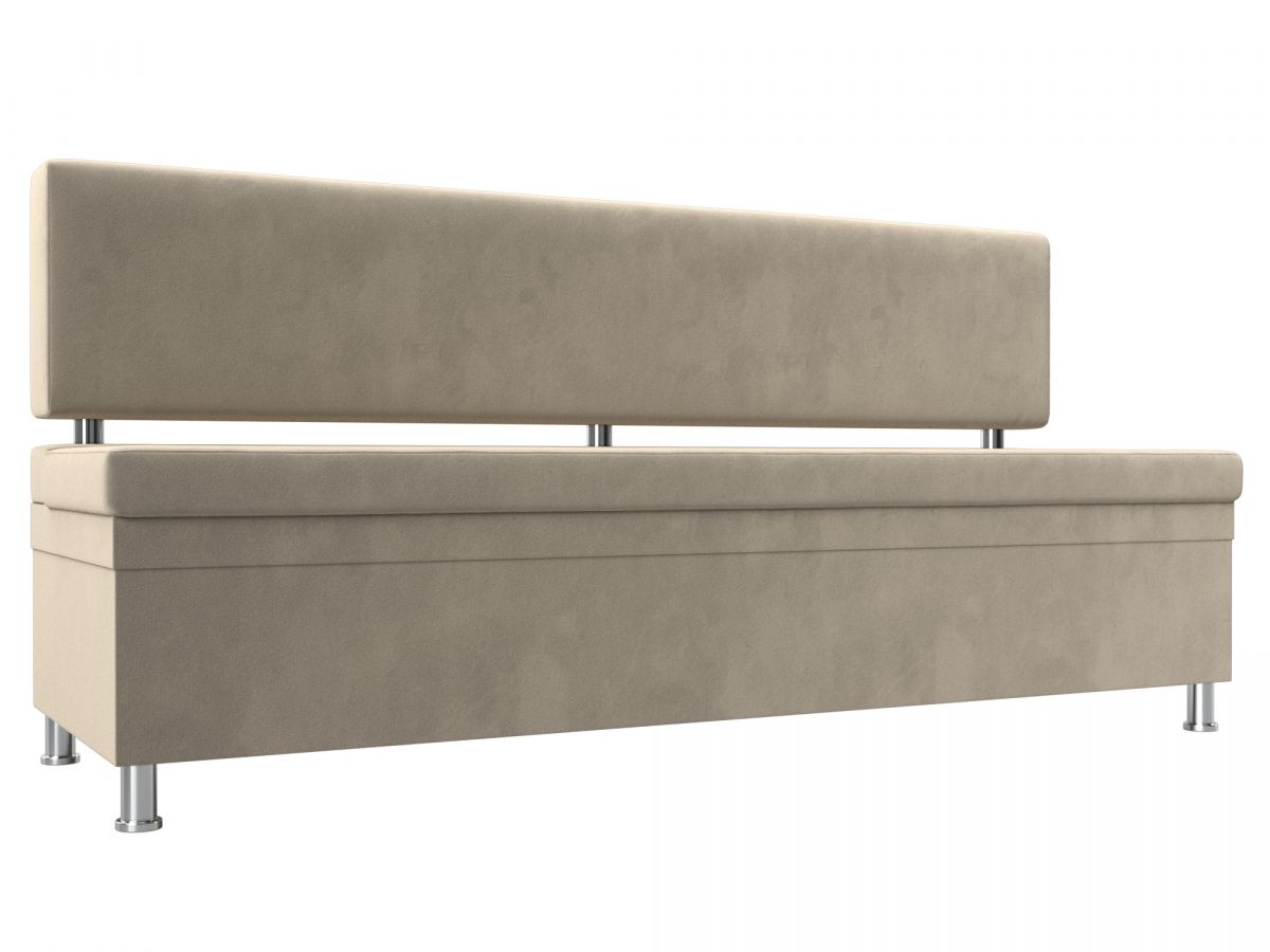 114499 Диван кухонный прямой Стайл | микровельвет | бежевый