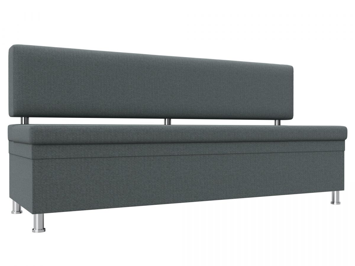 123789 Диван кухонный прямой Стайл | рогожка | амур серый