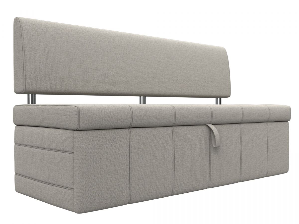 122476 Диван кухонный прямой Стоун | рогожка | амур бежевый