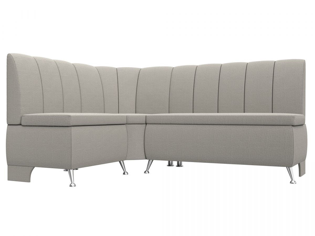 122500L Диван кухонный угловой Кантри левый угол | рогожка | амур бежевый