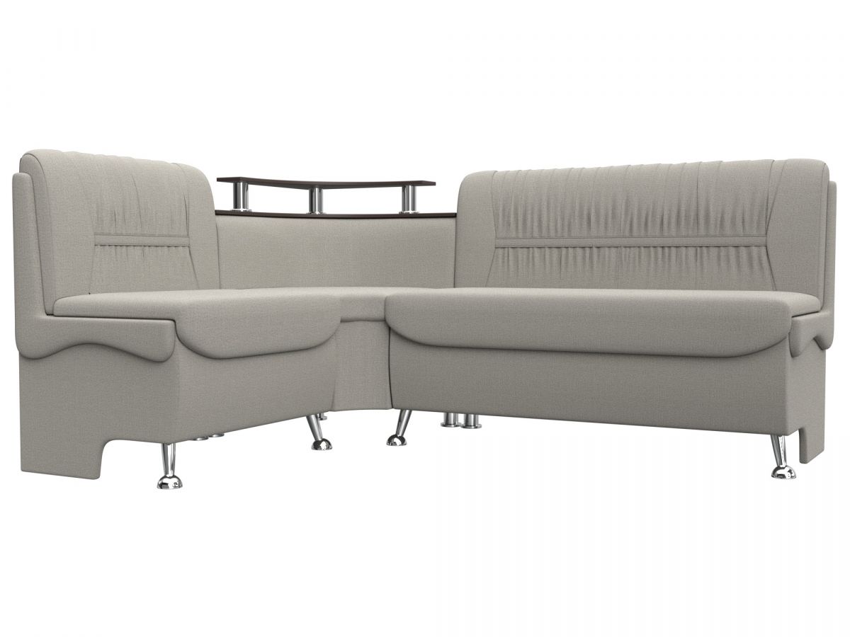 125900L Диван кухонный угловой Сидней левый угол | рогожка | амур бежевый