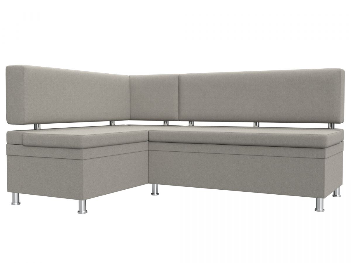 122524L Диван кухонный угловой Стайл левый угол | рогожка | амур бежевый