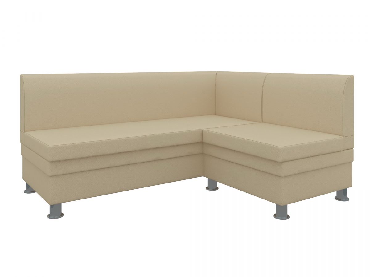 28383 Диван кухонный угловой Уют правый угол | экокожа | бежевый