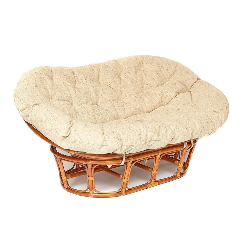 Диван MAMASAN-МАМАСАН 23-02 W -с подушкой- подушка 182х119 см, 169х102х80 см, Cognac (коньяк), ткань