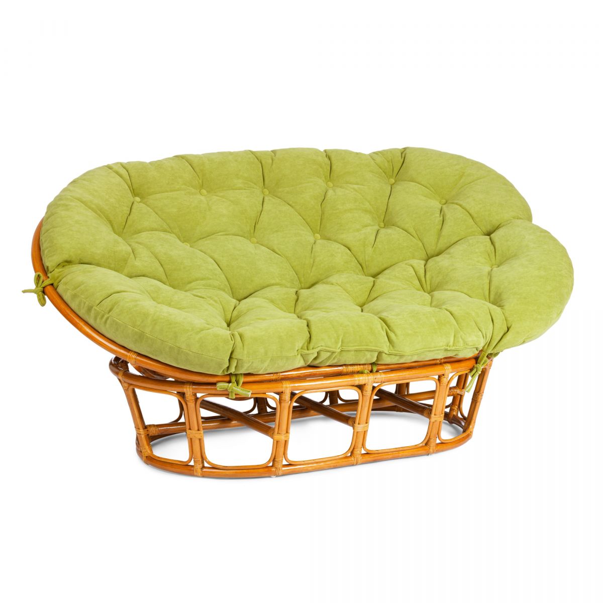 Диван MAMASAN-МАМАСАН 23-02 W -с подушкой- подушка 182х119 см, 169х102х80 см, Pecan (орех), флок, ол