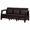 Диван пластиковый RATTAN Luxe арт.ЭП 646965 3х местный (коричневый) - 5