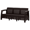 Диван пластиковый RATTAN Luxe арт.ЭП 646965 3х местный (коричневый) - 6
