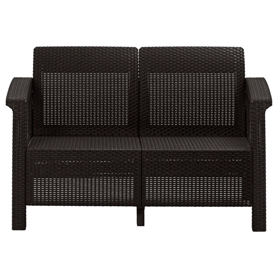 Диван пластиковый RATTAN Luxe арт.ЭП 646989 3х местный (коричневый)