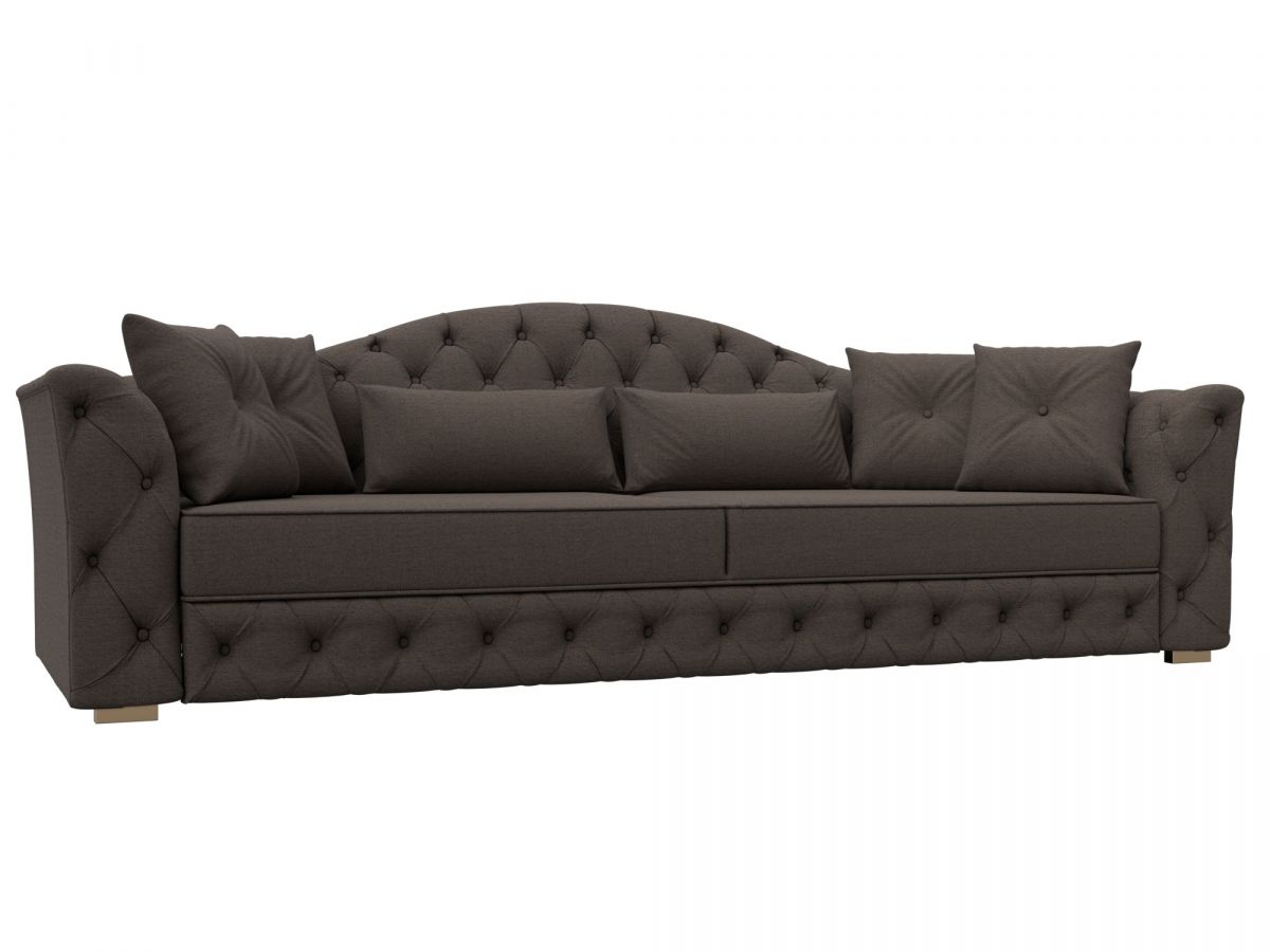 122569 Диван прямой Артис | рогожка | амур коричневый