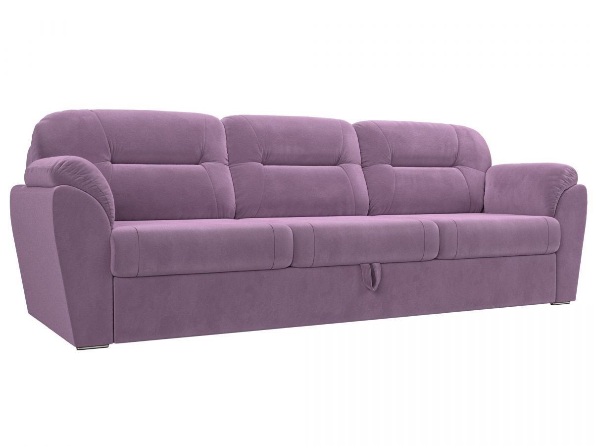 109487 Диван прямой Бостон | микровельвет | сиреневый