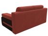 105870 Диван прямой Денвер | микровельвет | коралловый, коричневый - 8