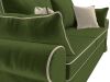 110312 Диван прямой Элис | микровельвет | зеленый, бежевый - 4