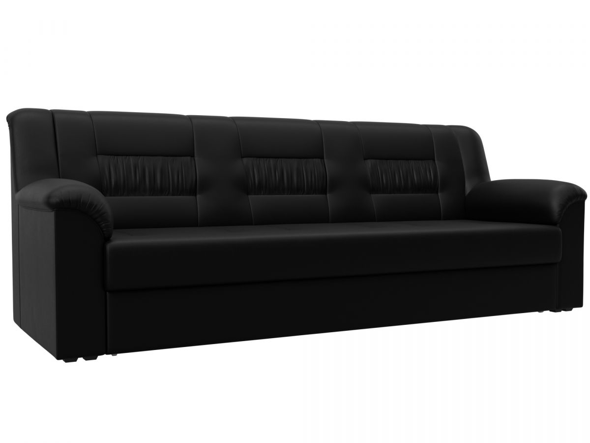 126524 Диван прямой Карелия | экокожа | grifon 18 черный