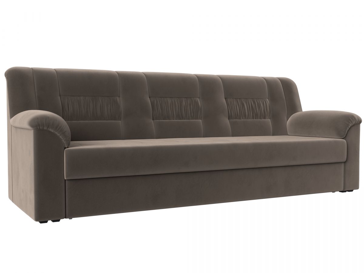 113318 Диван прямой Карелия | велюр | коричневый