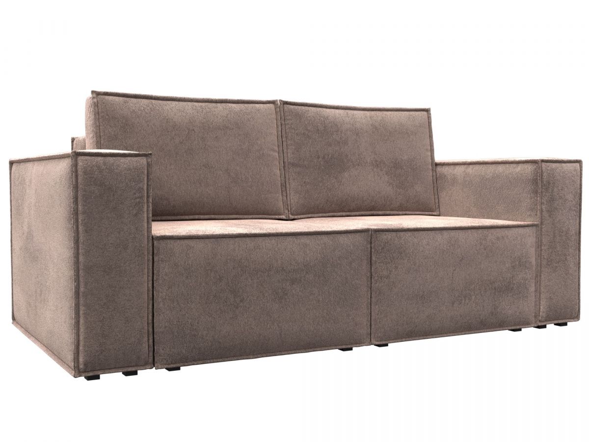 126603 Диван прямой Куба мини | велюр | tower 05 бежевый