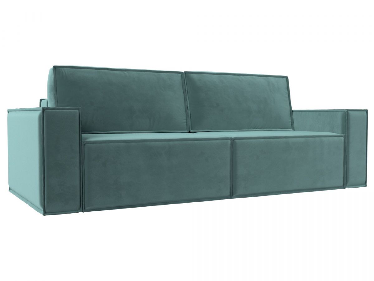 116210 Диван прямой Куба | велюр | бирюзовый