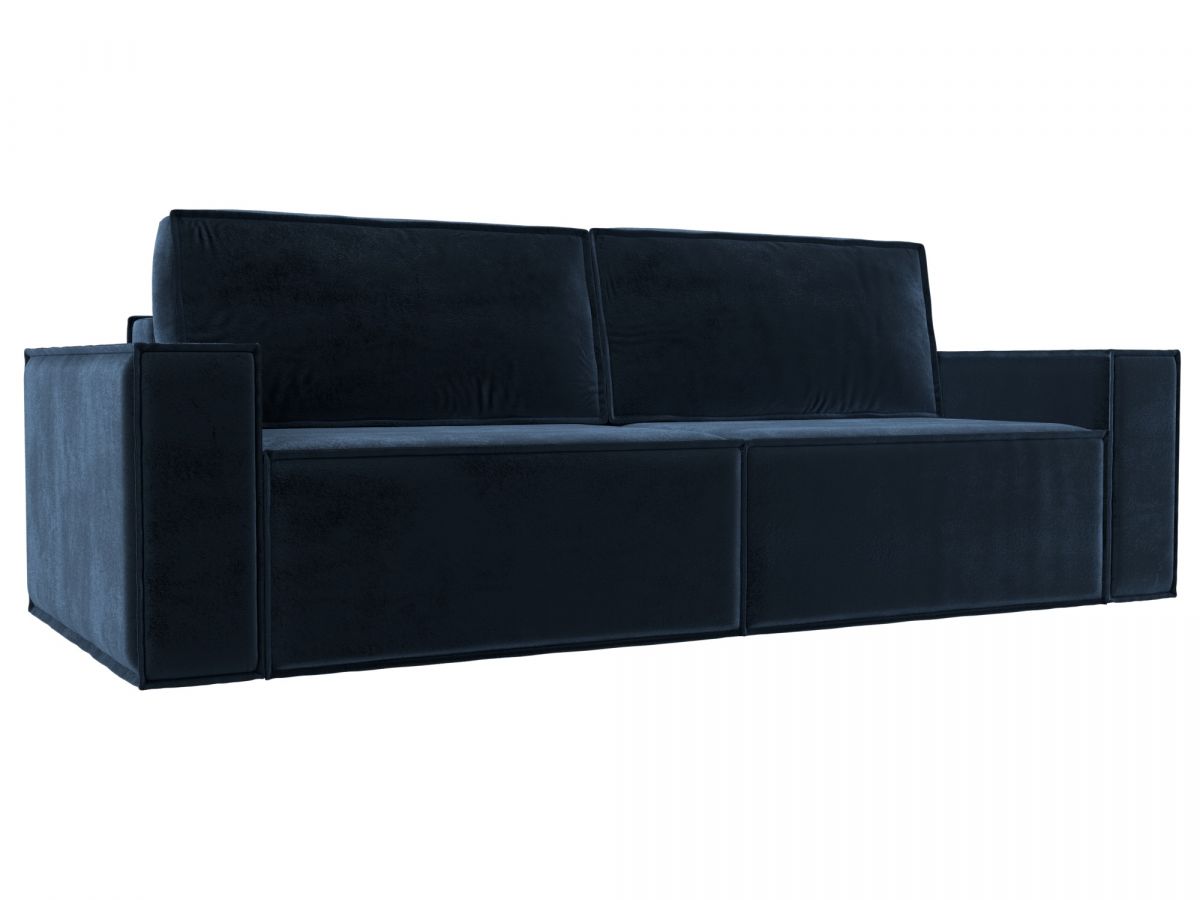 126566 Диван прямой Куба | велюр | tower 13 синий