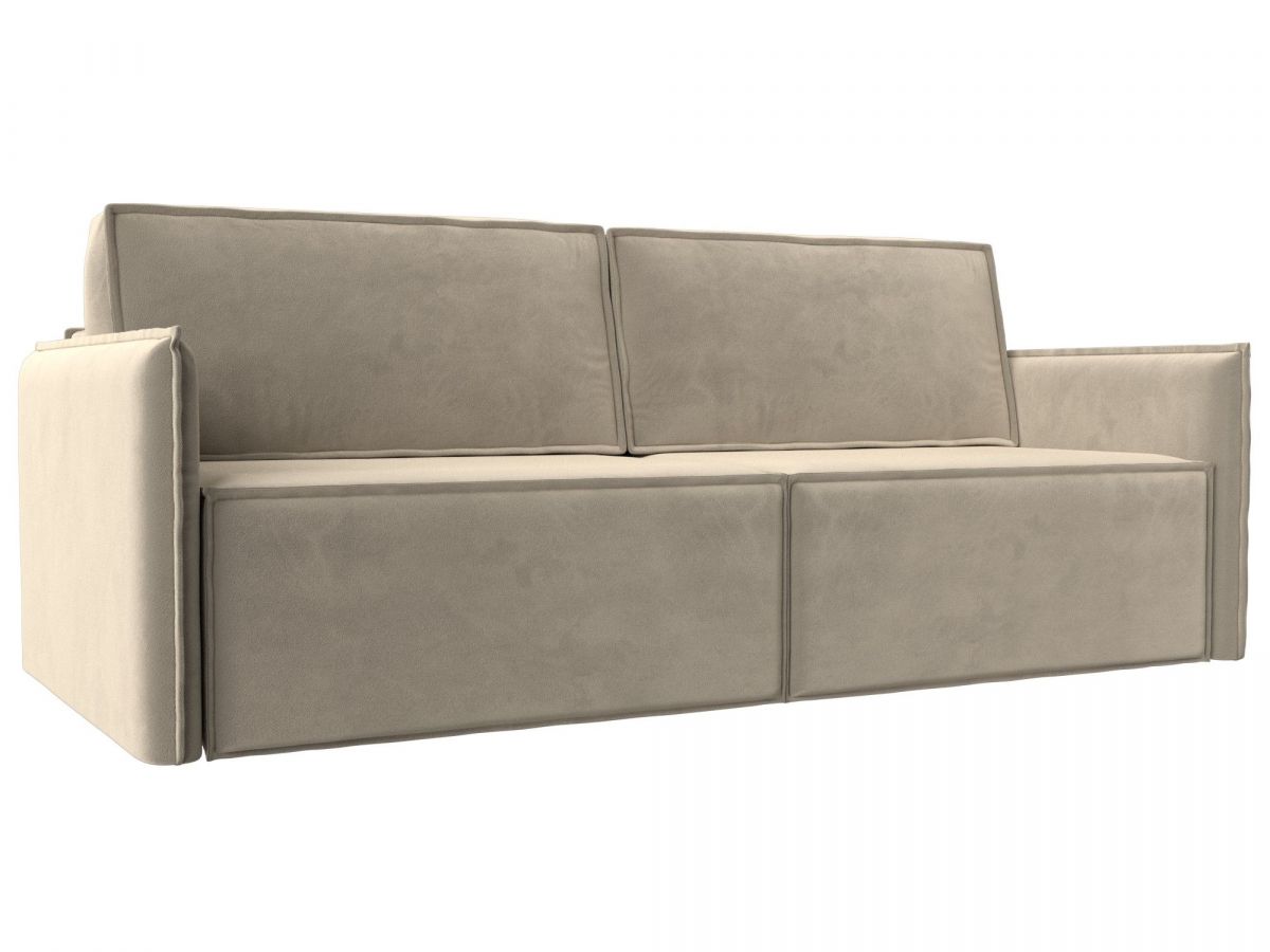 116241 Диван прямой Либерти | микровельвет | бежевый