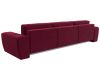 119035 Диван прямой Лига-008 Long | микровельвет | бордовый - 5