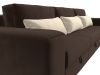119058 Диван прямой Лига-008 Long | микровельвет | коричневый, бежевый - 4