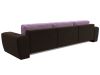 119062 Диван прямой Лига-008 Long | микровельвет | коричневый, сиреневый - 5
