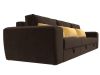 119059 Диван прямой Лига-008 Long | микровельвет | коричневый, желтый - 4