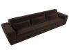 119051 Диван прямой Лига-008 Long | микровельвет | коричневый - 6