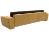119041 Диван прямой Лига-008 Long | микровельвет | желтый, коричневый - 5