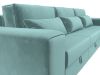 119000 Диван прямой Лига-008 Long | велюр | бирюзовый - 3