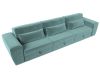 119000 Диван прямой Лига-008 Long | велюр | бирюзовый - 6