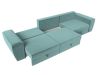 119000 Диван прямой Лига-008 Long | велюр | бирюзовый - 8