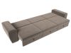 119015 Диван прямой Лига-008 Long | велюр | коричневый, бежевый - 10