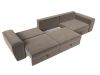 119015 Диван прямой Лига-008 Long | велюр | коричневый, бежевый - 8