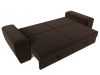 118616 Диван прямой Лига-008 | микровельвет | коричневый, бежевый - 10