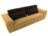 118601 Диван прямой Лига-008 | микровельвет | желтый, коричневый - 5