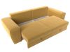 118601 Диван прямой Лига-008 | микровельвет | желтый, коричневый - 8