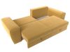 118601 Диван прямой Лига-008 | микровельвет | желтый, коричневый - 9